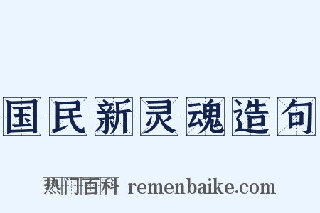 国民新灵魂造句是什么意思的图片
